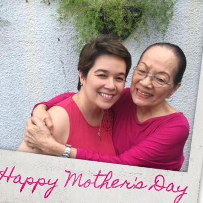 Cathy with her mom, beloved veteran actress, Caridad Sanchez