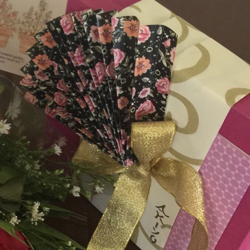 Joi's handmade Japanese-themed wrapping